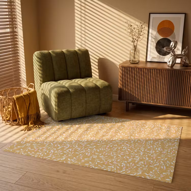 Takjes - Patroon - Oker Vloerkleed Rechthoek klein 1091 -atmosphere_sfeer1_global