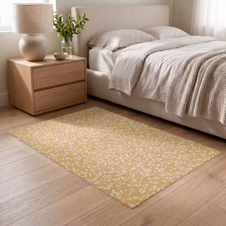 Takjes - Patroon - Oker Vloerkleed Rechthoek klein 1091 -atmosphere_sfeer3_global