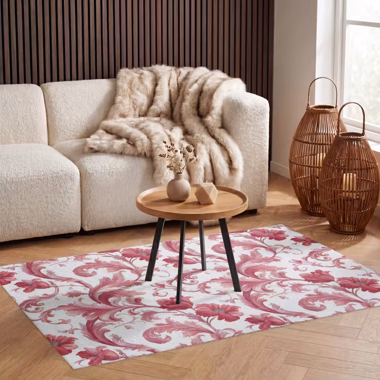 Barok - Patroon - Rood Vloerkleed Rechthoek klein 1091 -atmosphere_sfeer2_global