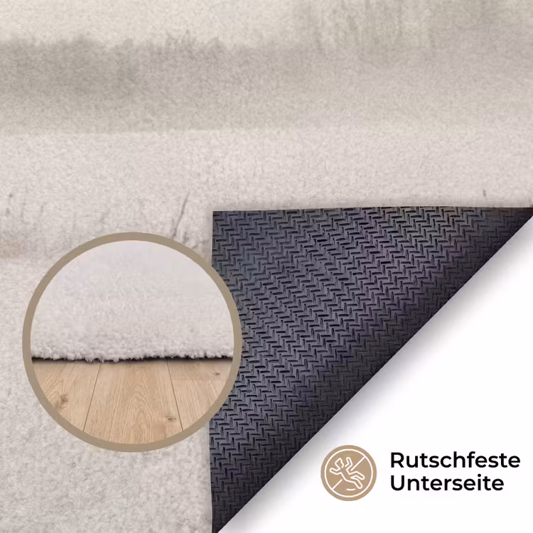 Boom - Mist - Sneeuw - Winter - Minimalistisch Vloerkleed Rechthoek klein -uniquesellingpoint_antislip_DE_DE