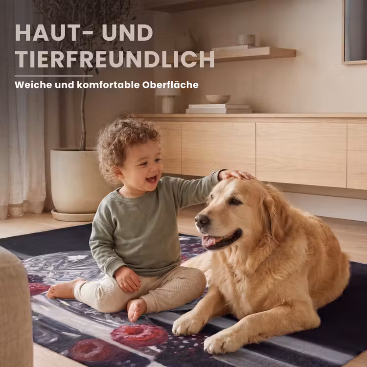 Teppich - Beeren – Kristall – Stillleben - Bessen - Kristal - Stilleven Vloerkleed Rechthoek klein