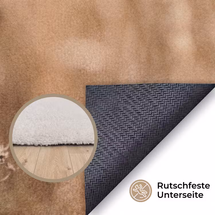 Schermbloem - Droogbloem - Winter - Beige - Minimalistisch Vloerkleed Rechthoek klein -uniquesellingpoint_antislip_DE_DE