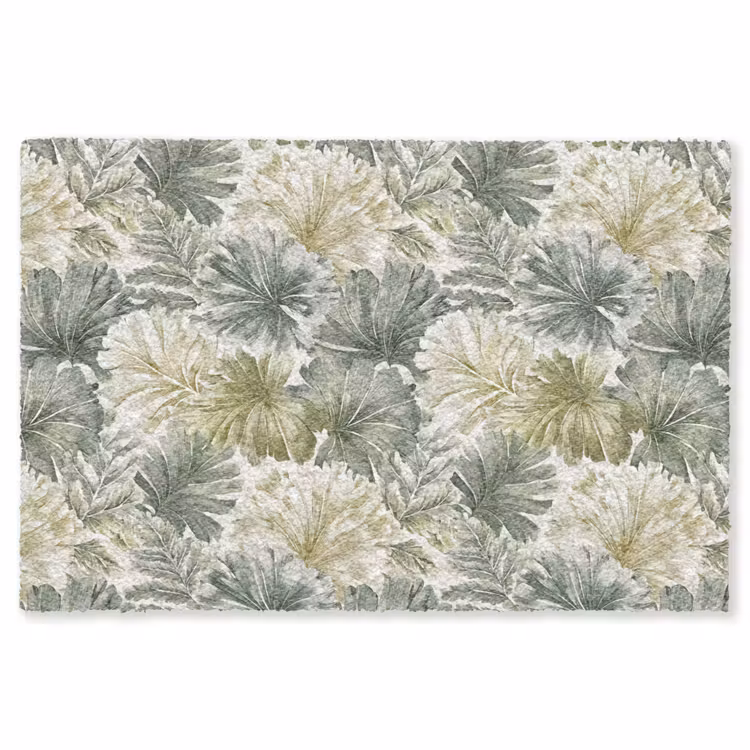 Bladeren - Botanisch - Groen Vloerkleed Rechthoek klein 1091 -3d