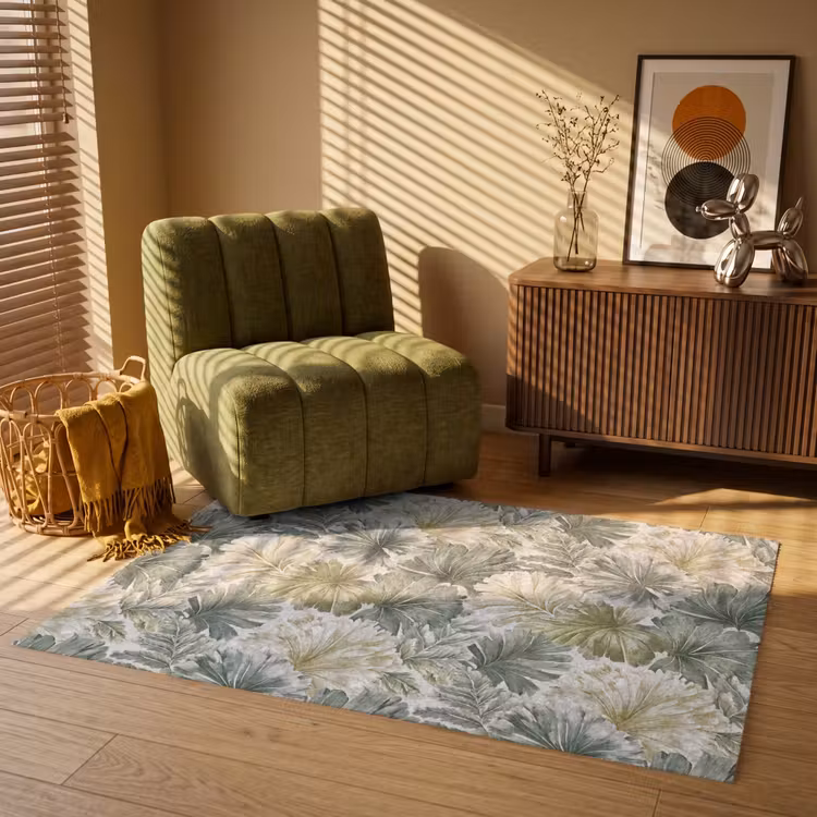Bladeren - Botanisch - Groen Vloerkleed Rechthoek klein 1091 -atmosphere_sfeer1_global