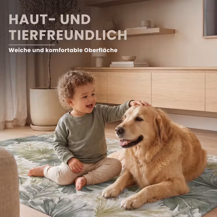 Bladeren - Botanisch - Groen Vloerkleed Rechthoek klein 1091 -uniquesellingpoint_zacht_DE