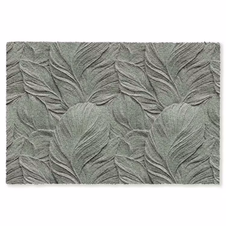Bladeren - Textuur - Groen Vloerkleed Rechthoek klein 1091 -3d