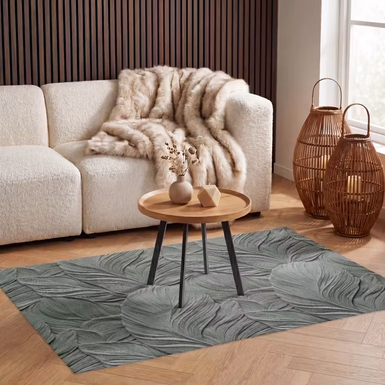 Bladeren - Textuur - Groen Vloerkleed Rechthoek klein 1091 -atmosphere_sfeer2_global