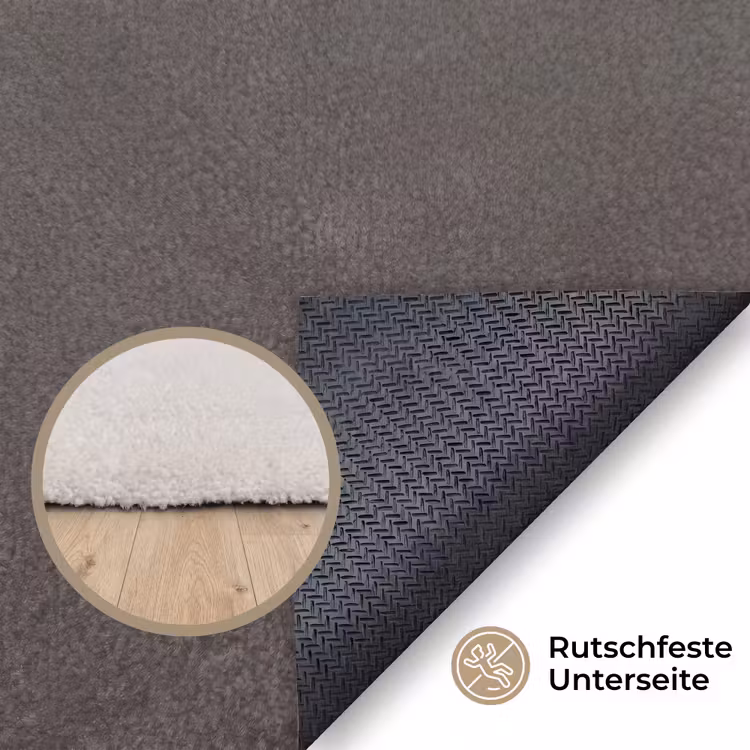 Bloem - Minimalistisch - Zwart - Wit Vloerkleed Rechthoek klein -uniquesellingpoint_antislip_DE_DE