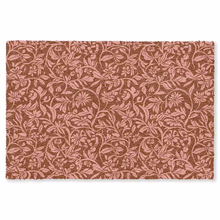 Bloemen - Print - Roze Vloerkleed Rechthoek klein 1091 -3d