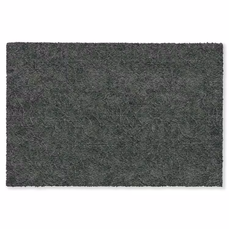 Bloemen - Lijnen - Groen Vloerkleed Rechthoek klein 1091 -3d