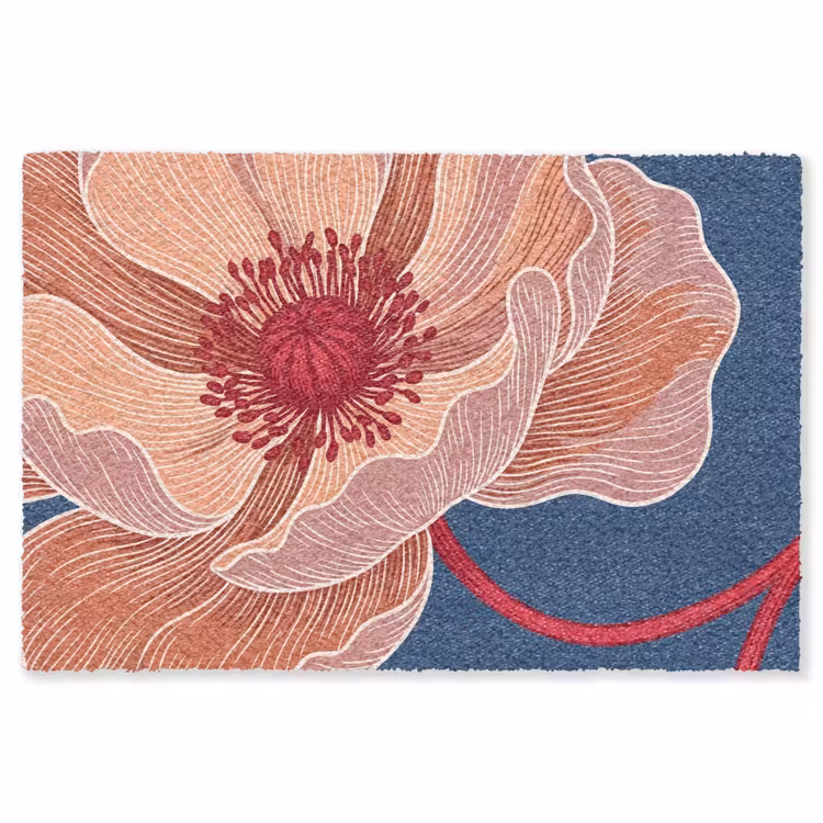 Teppich - Blumen – Modern – Abstrakt - Bloemen - Modern - Abstract Vloerkleed Rechthoek klein
