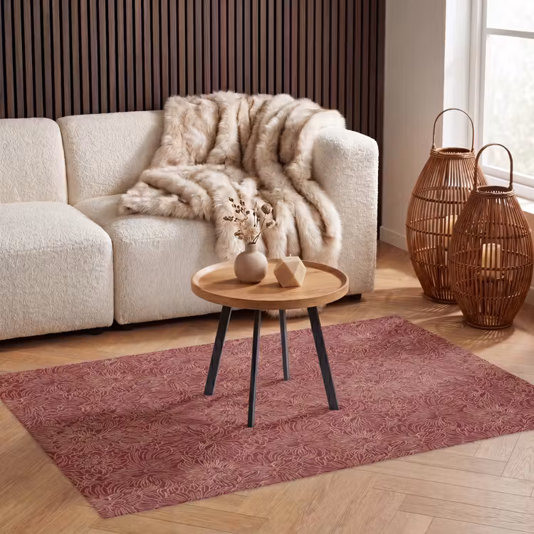 Bloemen - Motief - Rood Vloerkleed Rechthoek klein 1091 -atmosphere_sfeer2_global