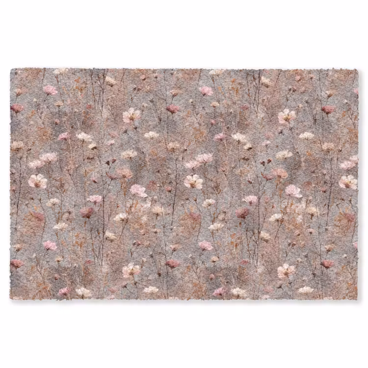 Bloemen - Wild - Pastel Vloerkleed Rechthoek klein 1091 -3d