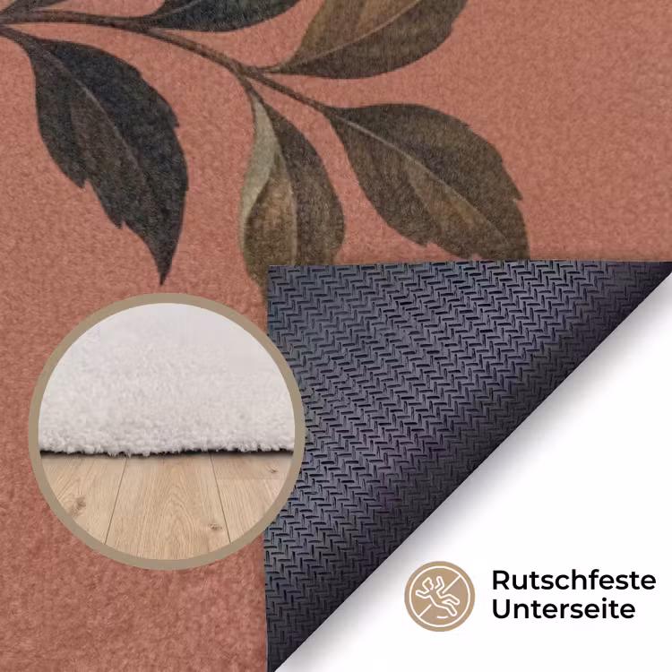 Boeket - Retro - Kleurrijk Vloerkleed Rechthoek klein -uniquesellingpoint_antislip_DE_DE