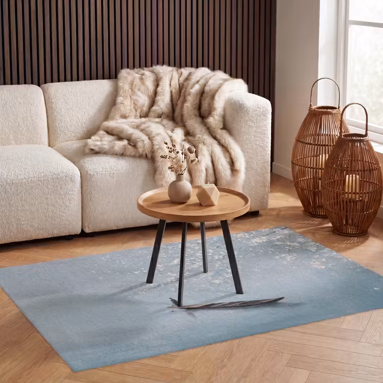 Bloesems - Minimalistisch - Wateroppervlak - Boot Vloerkleed Rechthoek klein -atmosphere_sfeer2_global