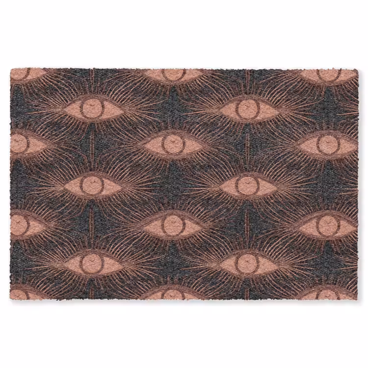 Boheems - Oog - Bruin Vloerkleed Rechthoek klein 1091 -3d