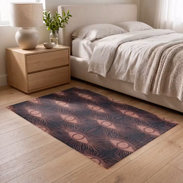 Boheems - Oog - Bruin Vloerkleed Rechthoek klein 1091 -atmosphere_sfeer3_global
