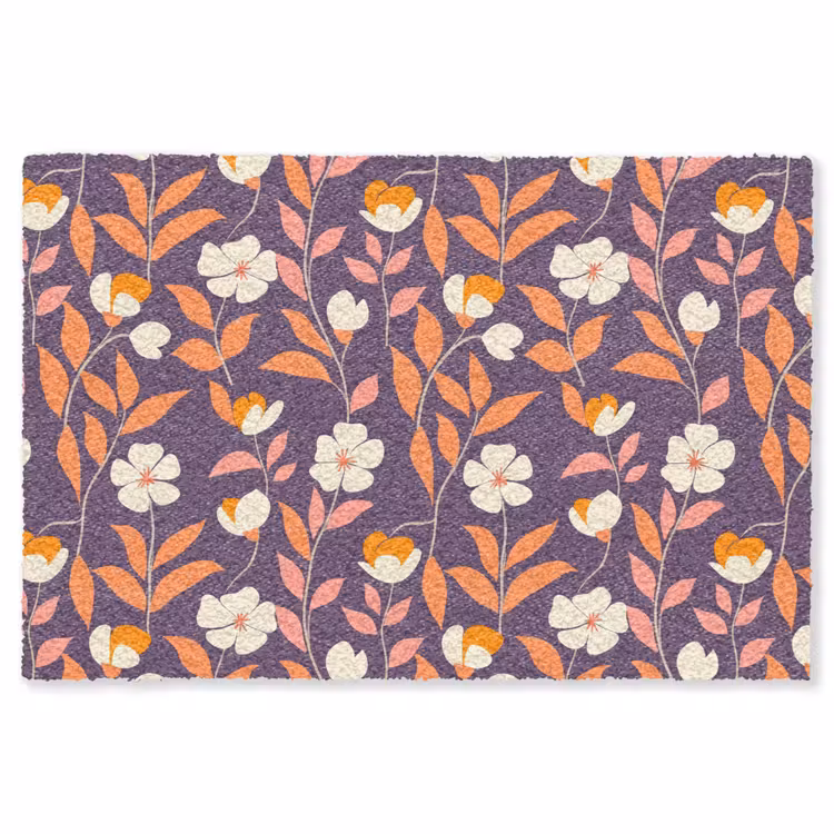 Boho - Vintage - Paars Vloerkleed Rechthoek klein 1091 -3d