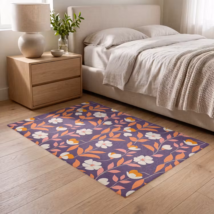 Boho - Vintage - Paars Vloerkleed Rechthoek klein 1091 -atmosphere_sfeer3_global