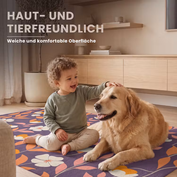 Boho - Vintage - Paars Vloerkleed Rechthoek klein 1091 -uniquesellingpoint_USP_zachtDE_DE