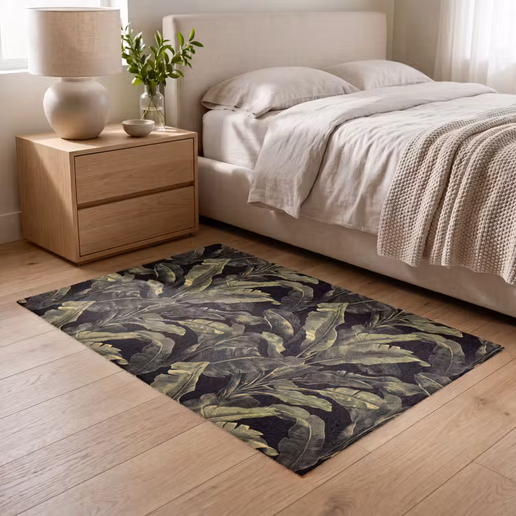 Botanisch - Bladeren - Groen Vloerkleed Rechthoek klein 1091 -atmosphere_sfeer3_global