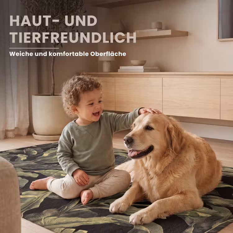 Botanisch - Bladeren - Groen Vloerkleed Rechthoek klein 1091 -uniquesellingpoint_zacht_DE