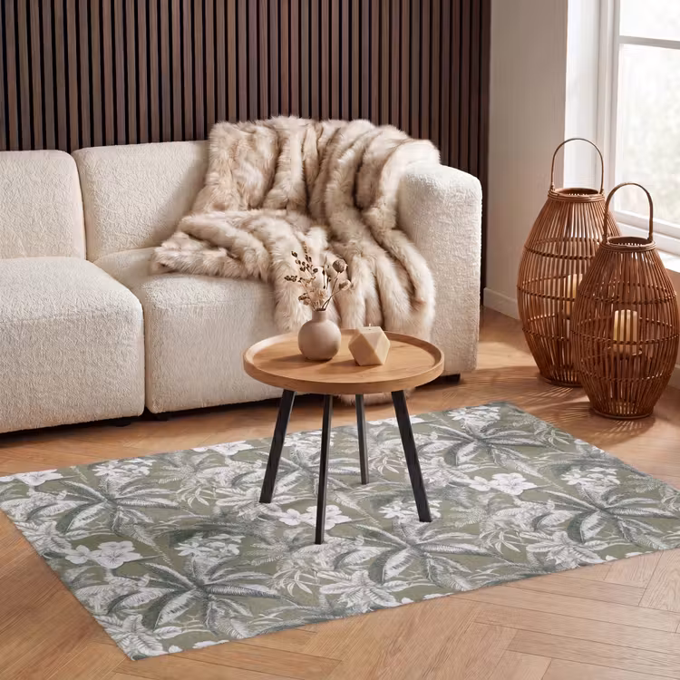 Botanisch - Bloemen - Groen Vloerkleed Rechthoek klein 1091 -atmosphere_sfeer2_global