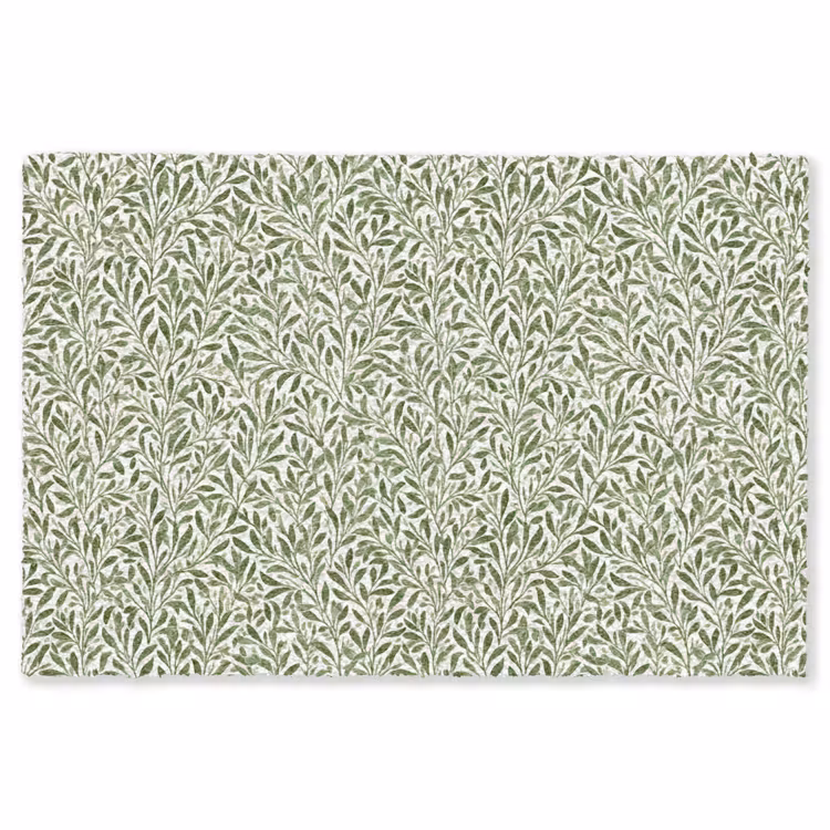 Botanisch - Takken - Groen Vloerkleed Rechthoek klein 1091 -3d