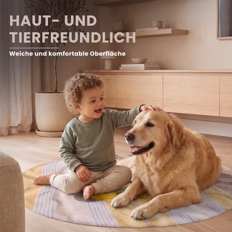 Teppich - Buch – Sonnenbrille – Strand – Sommer – Gelb - Boek - Zonnebril - Strand - Zomer - Geel Vloerkleed Rond klein