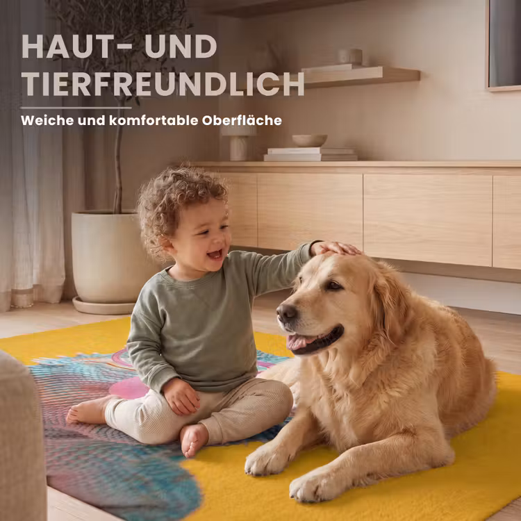 Kameleon - Kauwgom - Kleurrijk Vloerkleed Rechthoek klein -uniquesellingpoint_zacht_DE
