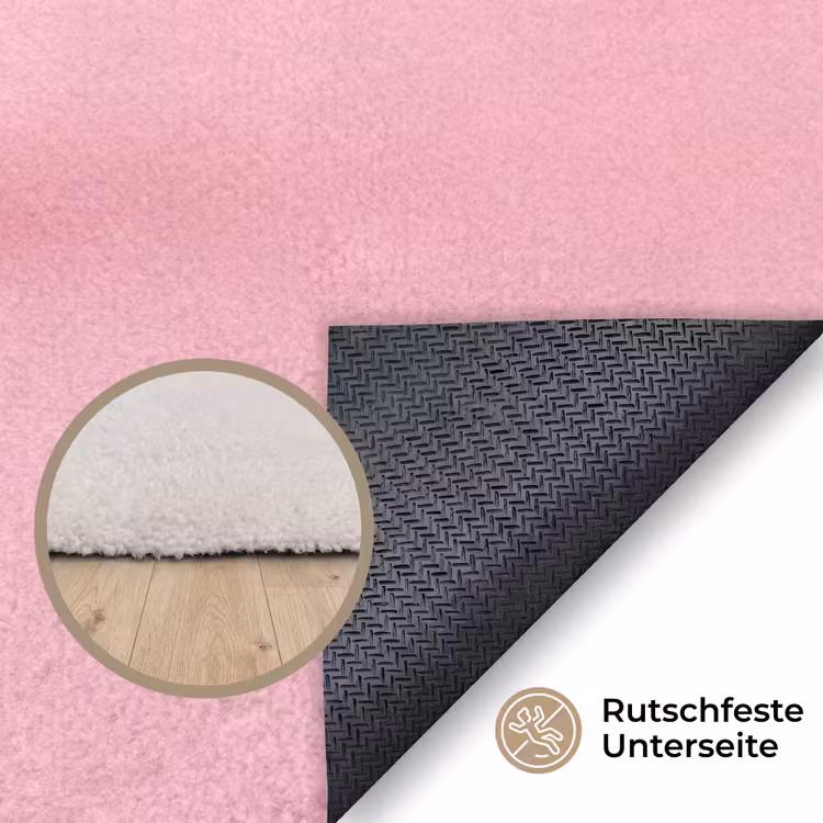 Disco - Kersen - Roze Vloerkleed Rechthoek klein -uniquesellingpoint_antislip_DE_DE