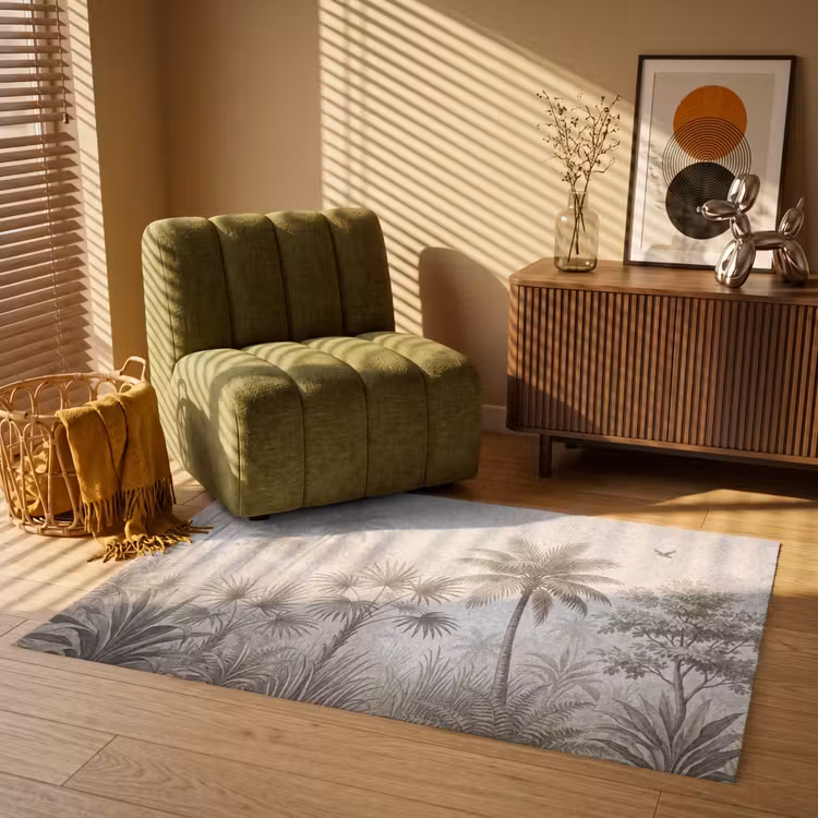Jungle - Palmbomen - Natuur Vloerkleed Rechthoek klein -atmosphere_sfeer1_global