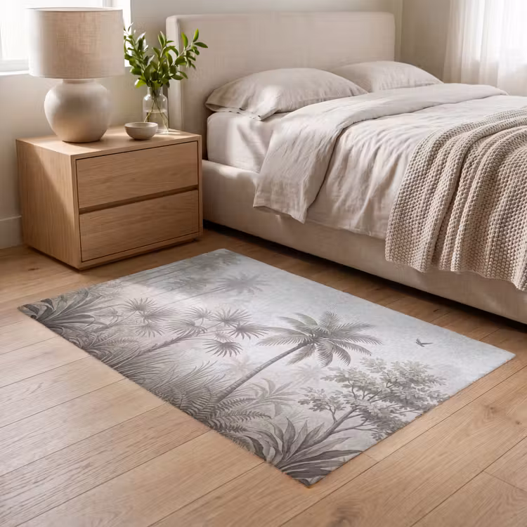 Jungle - Palmbomen - Natuur Vloerkleed Rechthoek klein -atmosphere_sfeer3_global