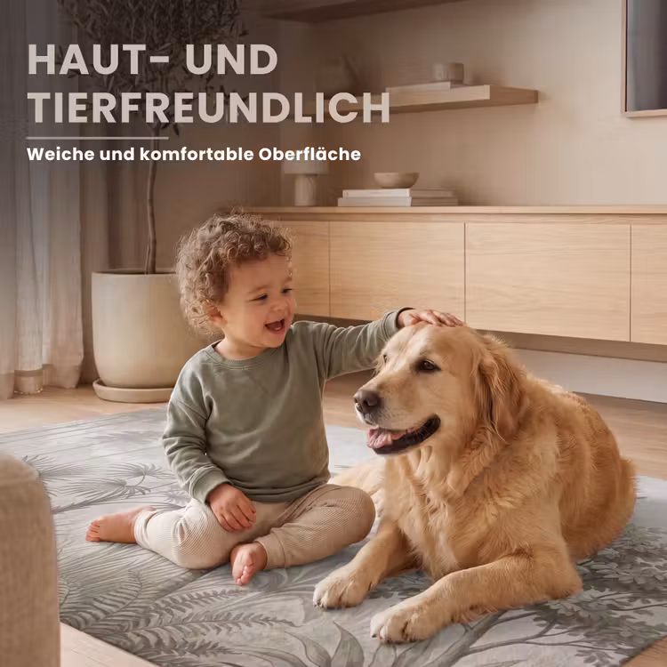 Jungle - Palmbomen - Natuur Vloerkleed Rechthoek klein -uniquesellingpoint_zacht_DE