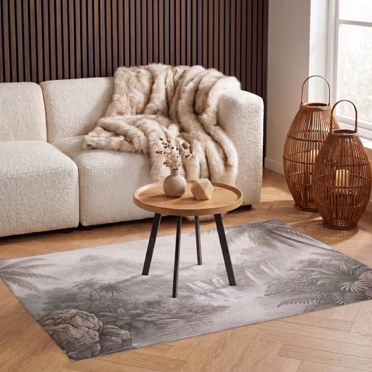 Jungle - Watervallen - Tropisch - Illustratie Vloerkleed Rechthoek klein -atmosphere_sfeer2_global