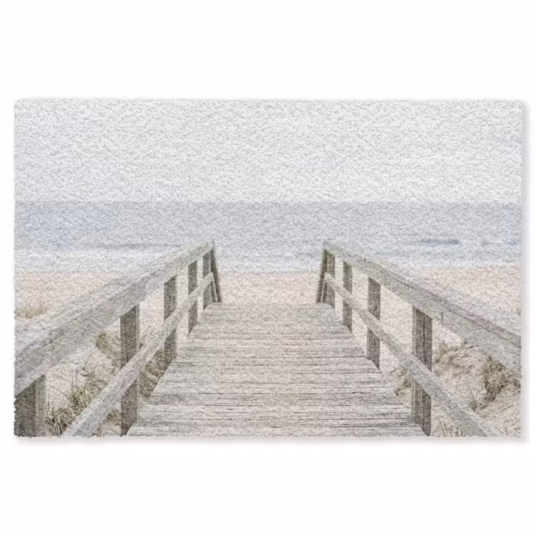 Duinen - Vlonder - Oceaan Vloerkleed Rechthoek klein -3d
