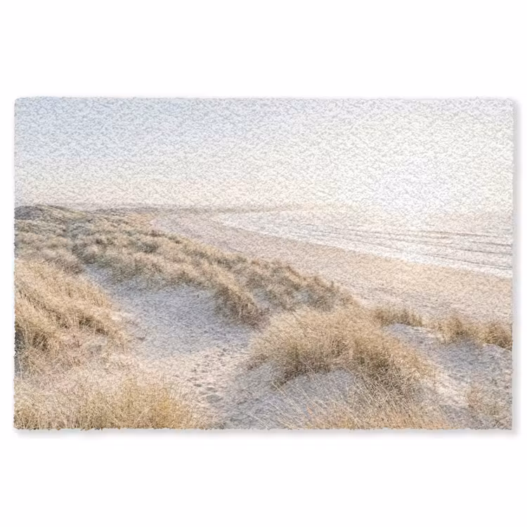 Duinen - Strand - Beige Vloerkleed Rechthoek klein -3d