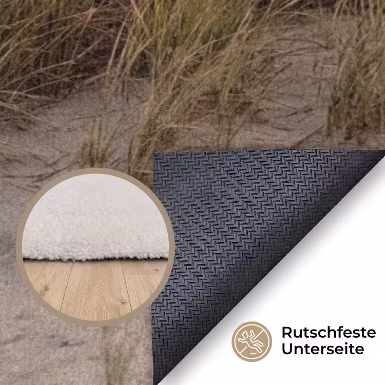 Duinlandschap - Zonsondergang - Strand Vloerkleed Rechthoek klein -uniquesellingpoint_antislip_DE_DE