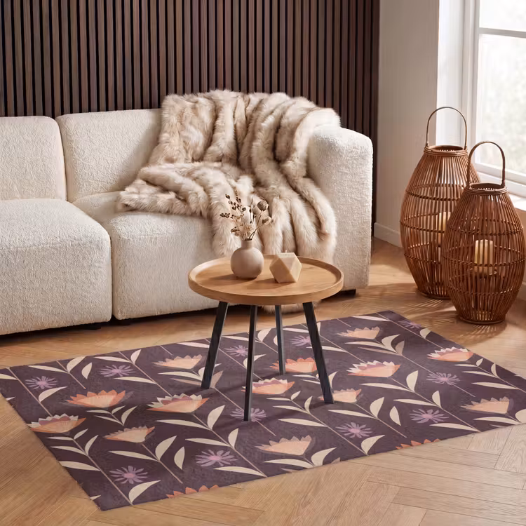 Elegant - Retro - Bruin Vloerkleed Rechthoek klein 1091 -atmosphere_sfeer2_global