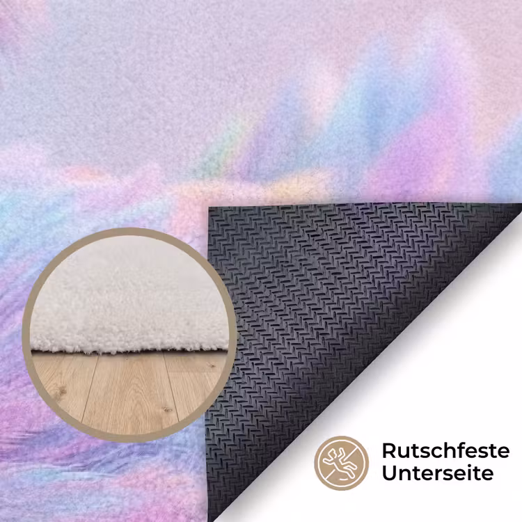 Eend - bril - Pastel Vloerkleed Rechthoek klein -uniquesellingpoint_antislip_DE_DE