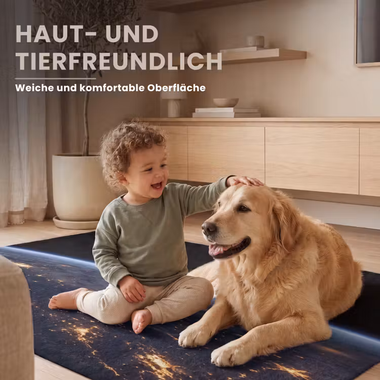 Teppich - Erde – Nacht – Weltraum - Aarde - Nacht - Ruimte Vloerkleed Rechthoek klein