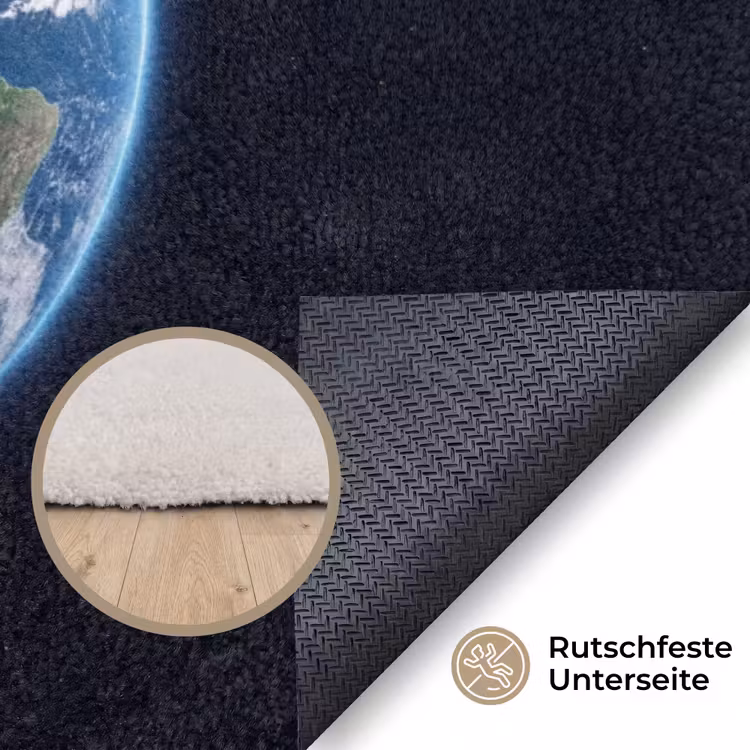 Teppich - Erde – Weltraum – Kosmos - Aarde - Ruimte - Kosmos Vloerkleed Rechthoek klein