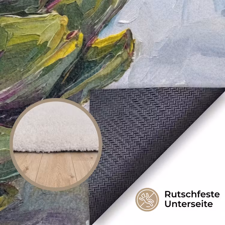 Teppich - Essen – Artischocke – Modern - Eten - Artisjok - Modern Vloerkleed Rechthoek klein