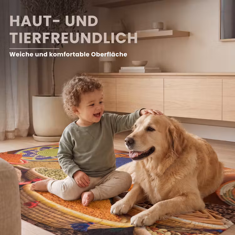 Teppich - Essen – Farbenfroh – Kultur - Eten - Kleurrijk - Cultuur Vloerkleed Rechthoek klein