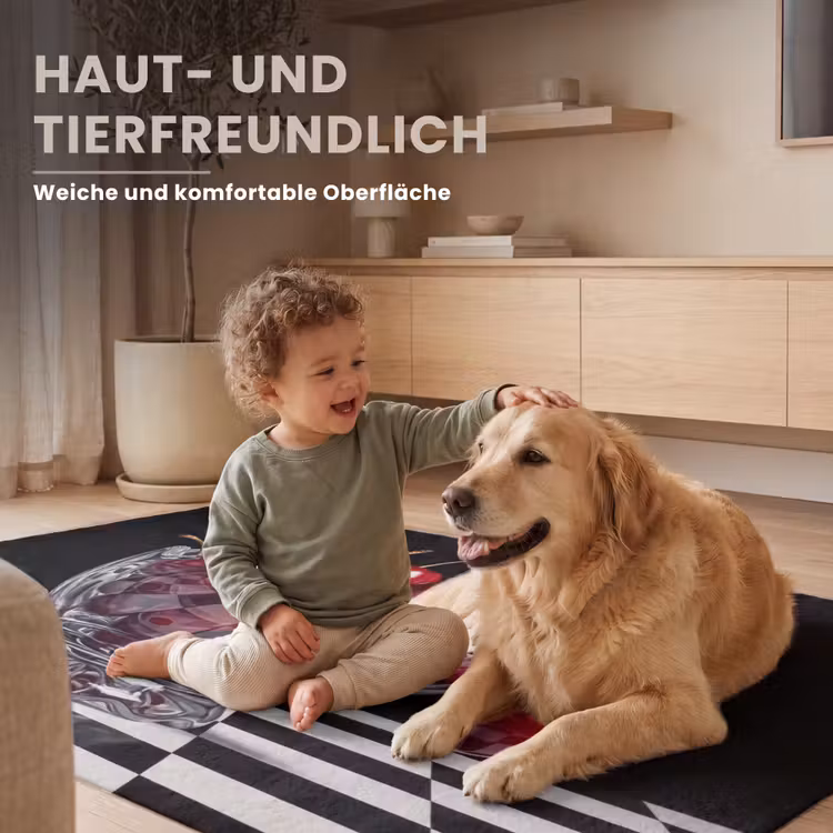 Teppich - Essen – Kirschen – Rot - Eten - Kersen - Rood Vloerkleed Rechthoek klein