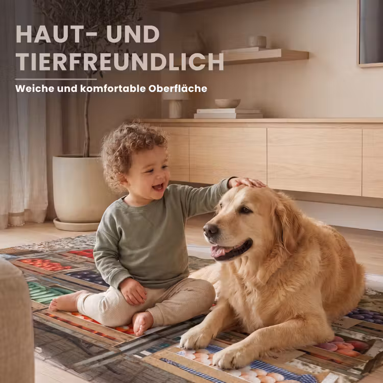 Teppich - Essen – Markt – Frisch - Eten - Markt - Vers Vloerkleed Rechthoek klein