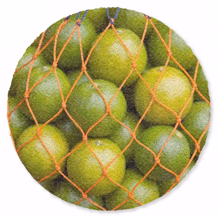 Teppich - Essen – Netz – Grün – Markt - Eten - Net - Groen - Markt Vloerkleed Rond klein