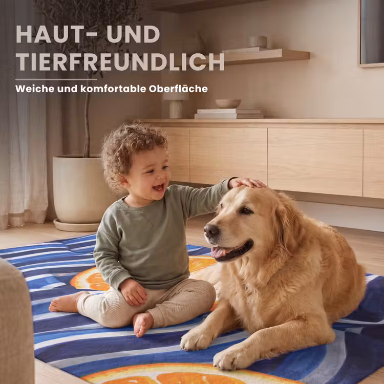 Teppich - Essen – Obst – Orange - Eten - Fruit - Oranje Vloerkleed Rechthoek klein