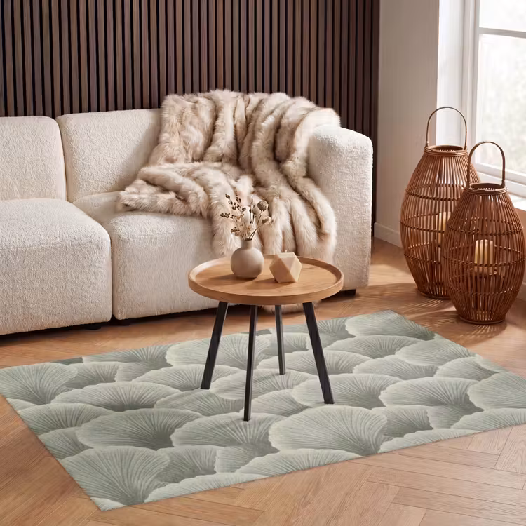 Waaier - Blad - Groen Vloerkleed Rechthoek klein 1091 -atmosphere_sfeer2_global