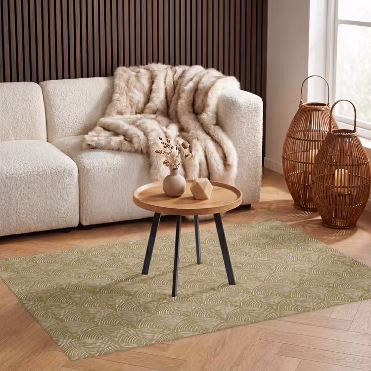 Waaier - Geometrisch - Groen Vloerkleed Rechthoek klein 1091 -atmosphere_sfeer2_global